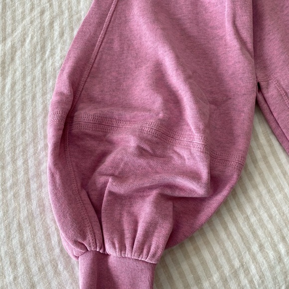 NWOT Ganni pink balloon sleeve sweatshirt small - Picture 2 of 3